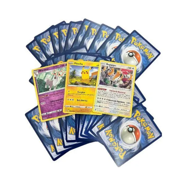 Lote Pack 100 Cartas Pokémon Aleatórios sem Nenhuma Repetida :  : Brinquedos e Jogos