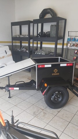 Reboque Carretinha Bau Isotermico Moto ou Carro  Encomende a sua
