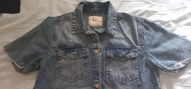 Blusa jeans tamanho 12 anos  - Foto 2