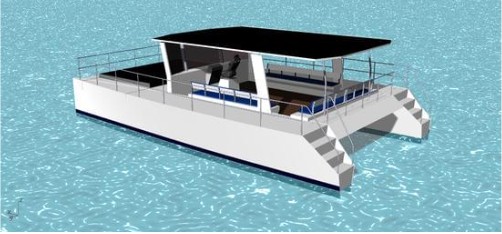 Catamarã WavePierce - Módulo Kit para construção naval