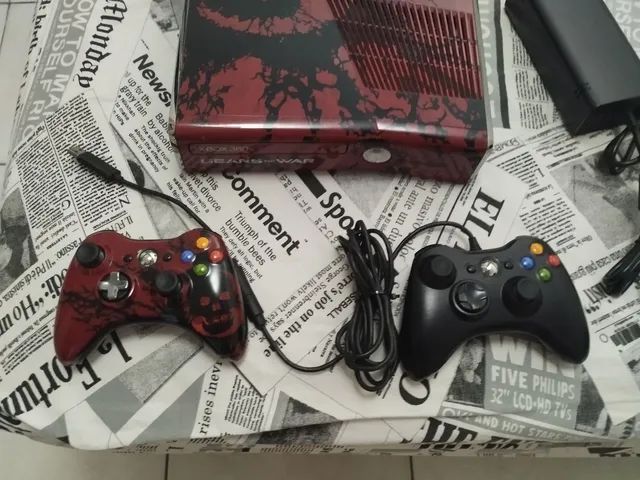 Xbox 360 Destravado CD com 2 controle com fio +1Brinde (desbloqueado) 110v  - Games Você Compra Venda Troca e Assistência de games em geral