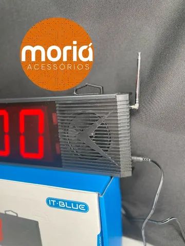 Painel De Senha Numérica Fala Em Português + Relógio Digital - Foto 2