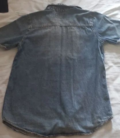 Blusa jeans tamanho 12 anos  - Foto 3