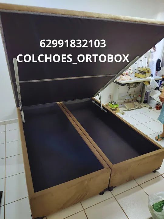 Box Baú Super king com pistões hidraulicos