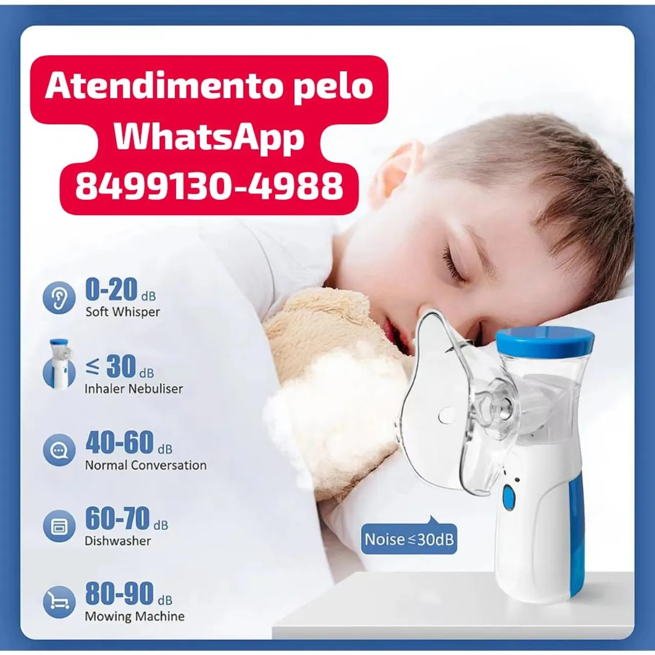 Nebolizador portátil USB ultra silencioso