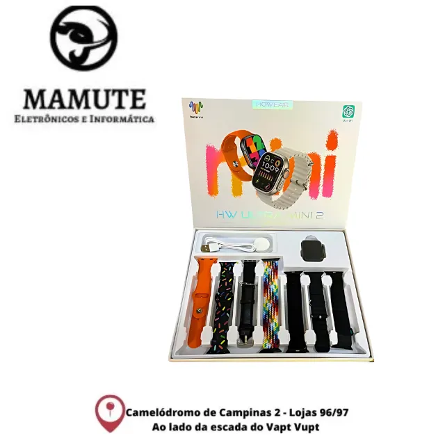 SmartWatch Hw Ultra Mini 2 7 pulseiras