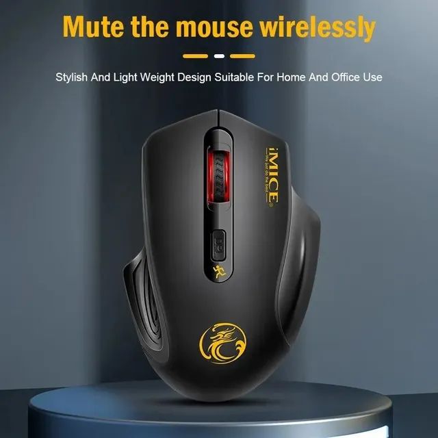 Mouse sem fio Bluetooth/USB 1600DPI - Em 12x sem juros e entrega grátis (consulte)