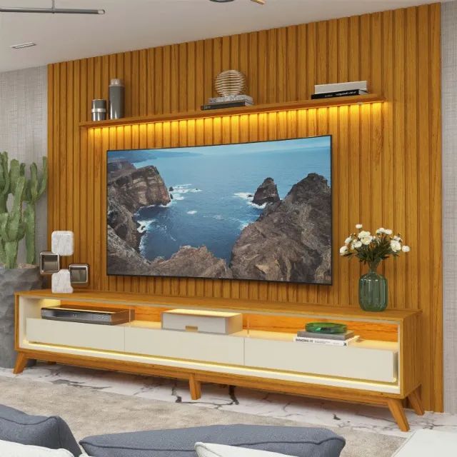 sala home rack bancada painel  - Foto 2