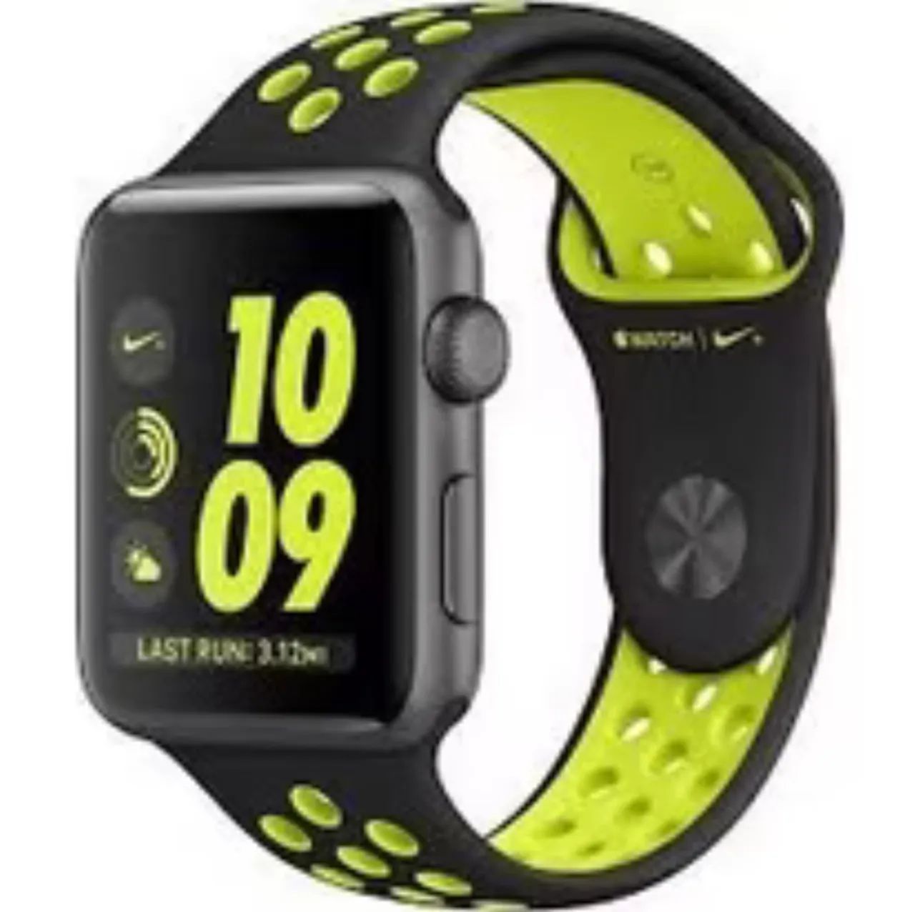 Pulseira Apple Watch Preto e Amarelo Nike linda sem uso nova ! 