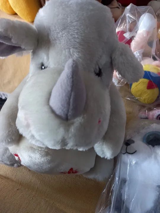 Boneco Rinoceronte de Pelúcia Parmalat  - Foto 2