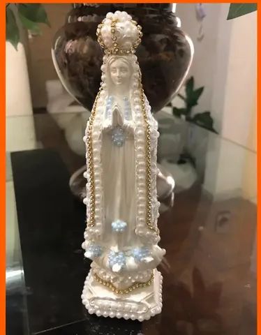 Imagens de Gesso Decoradas Artesanais - Foto 6
