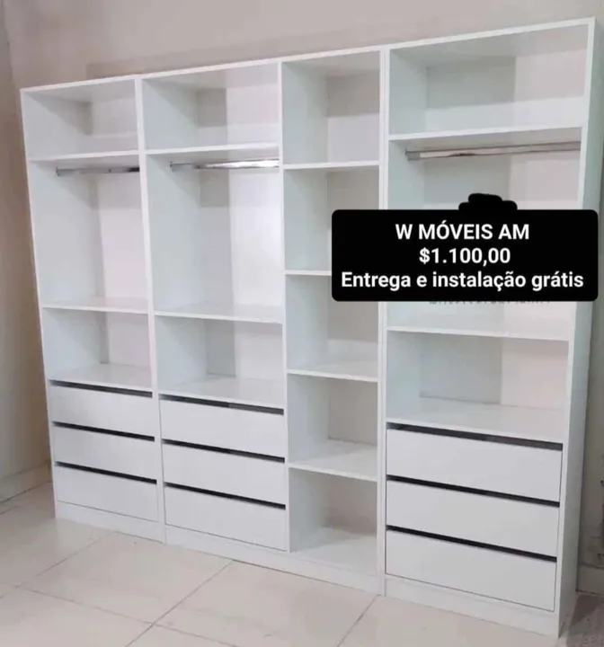 CLOSET 9 Gavetas 100% MDF