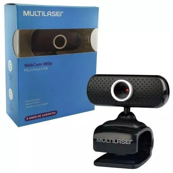 Webcam Multilaser com microfone 480p USB - Foto 2