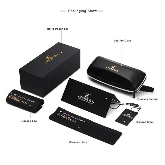 Óculos de Sol KingSeven Proteção UV 400 Polarizado  - Foto 2