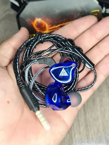 Fone de Ouvido QKZ AK6 + Case com Acessórios - Retorno de Palco - Foto 2