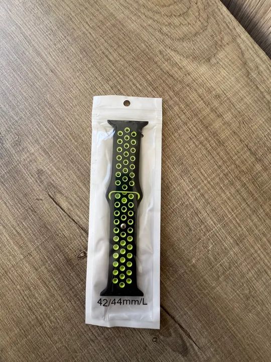 Pulseira Apple Watch Preto e Amarelo Nike linda sem uso nova !  - Foto 4