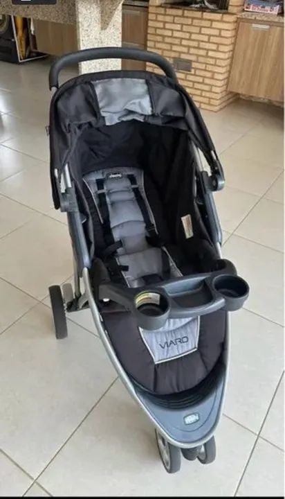 Carrinho CHICCO VIARO e bebê conforto CHICCO KEYFIT 30 - Foto 3