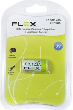 Bateria Pilha De Lithium Cr 123a 3v - Foto 2