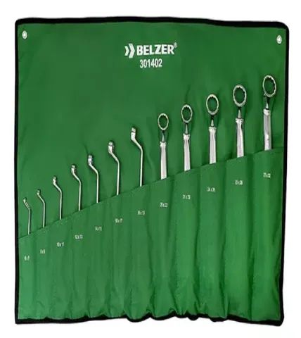 Jogo Chave Estria 12 Pecas Crv 6a32mm Belzer 301402b