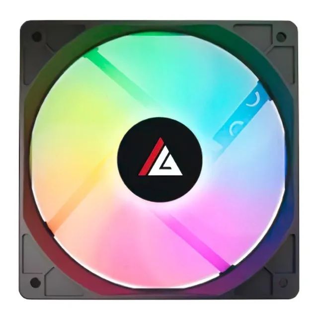 Kit 4 Ventoinha Acegeek RW12, 120mm, Rainbow, Preto