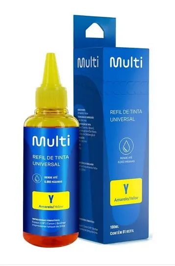Refil, frasco de Tinta Compatível Universal Para Epson HP Canon 100ml - Foto 2