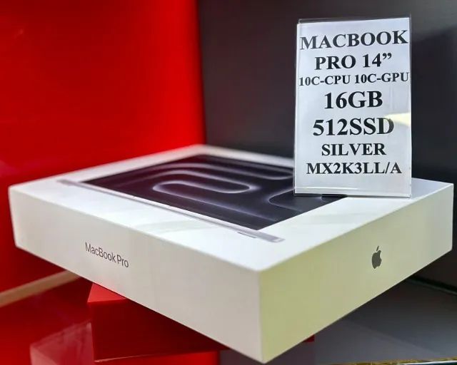 Apple MacBook Pro 14" M4 16GB 512SSD Silver  MW2W3LL/A - Produto Novo com Garantia da Loja - Foto 2