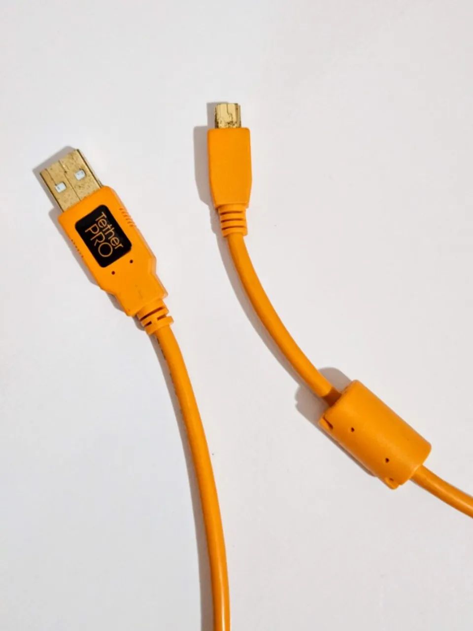Cabo Tether Tools ThetherPro USB 2.0 A macho para cabo Mini-B de 5 pinos - Laranja 4,57m - Foto 4