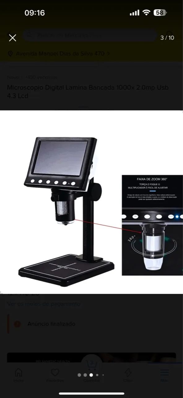 Microscópio digital 