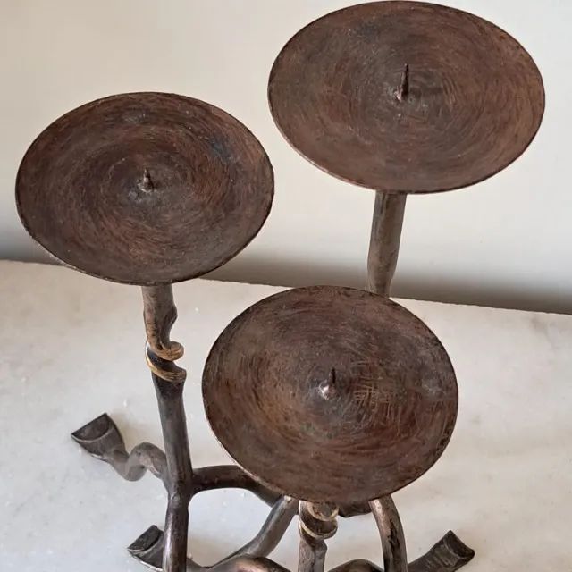 Trio de Castiçais de Ferro  - Foto 3