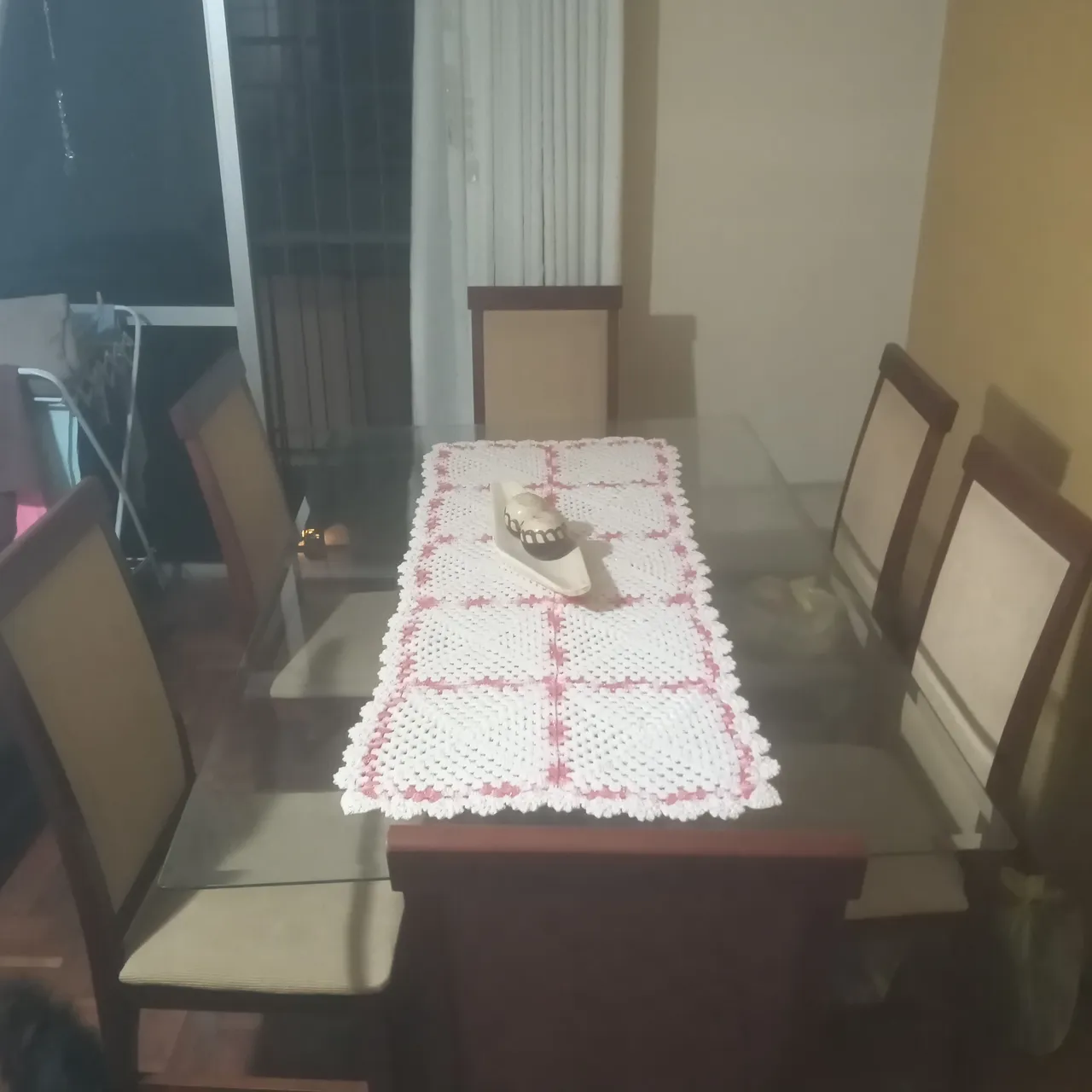 Mesa de Jantar em Vidro