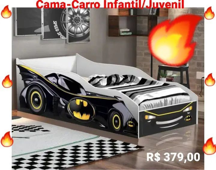 Cama-Carro Infantil/Juvenil: Tá na Queima!!