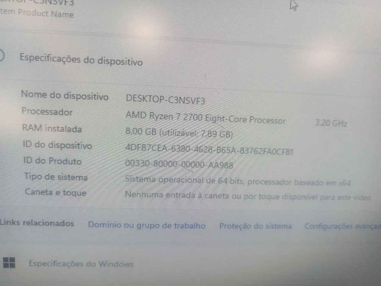 Computador Ryzen 7 -2700 Eight core 8gb Nvme 256gb RX580 - Foto 4