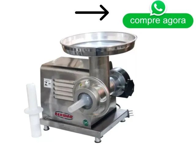 Moedor de Carne Boca 8 Bermar Inox Bivolt