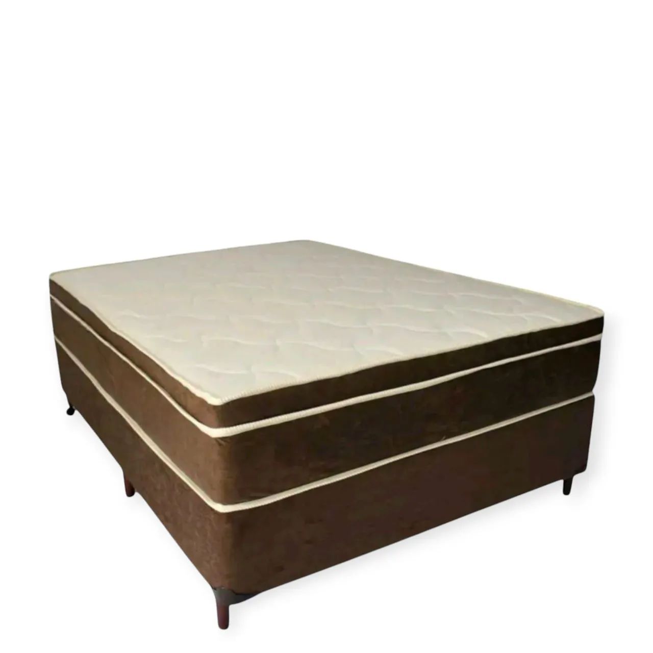 Cama box Base + Colchao molas ensacadas 