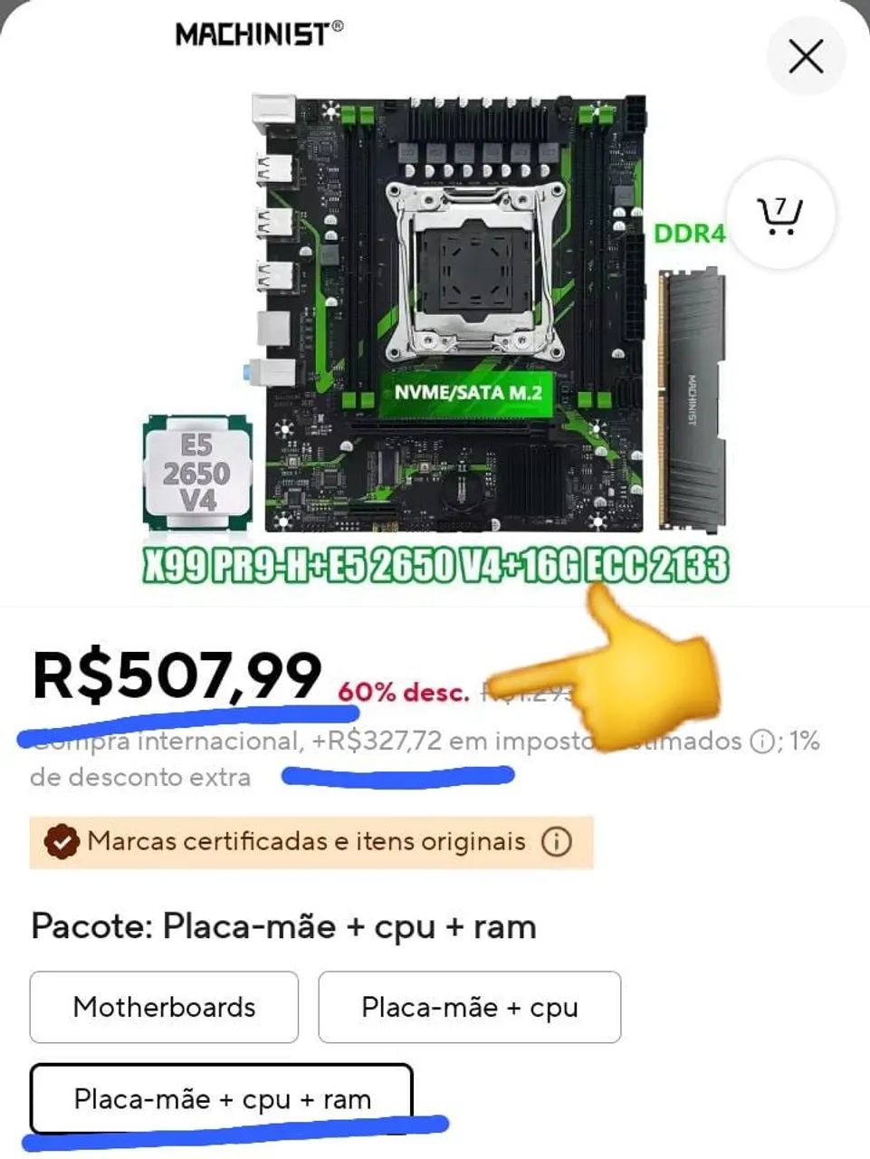 Kit Xeon X99 Completo - 2650 V4 - DDR4 2133hz - Foto 2