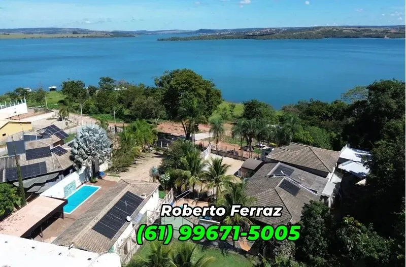 Casa com Piscina, no Condomínio Recanto do Sabiá - Corumbá IV.