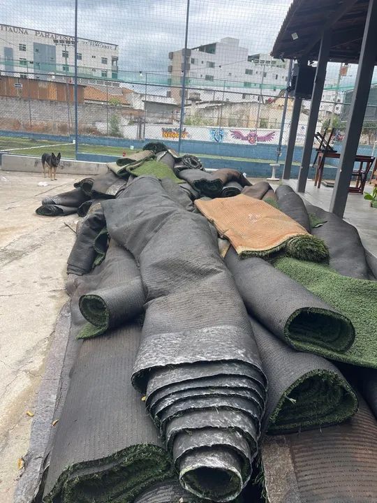 Gramado sintético para campo de futebol
