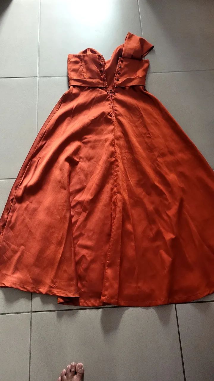 Vestido de festa terracota - Foto 4