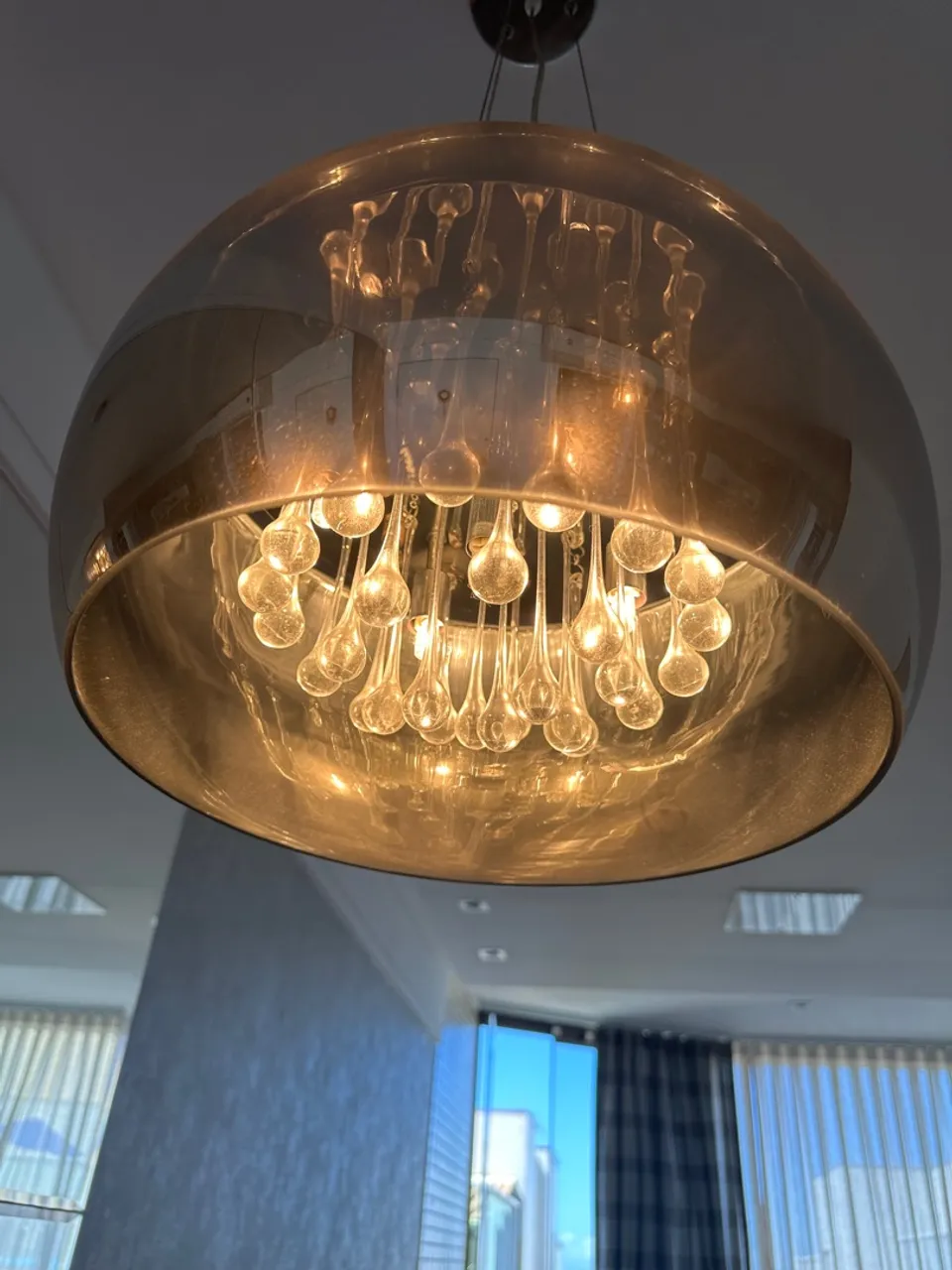 Lustre Moderno de Cristal