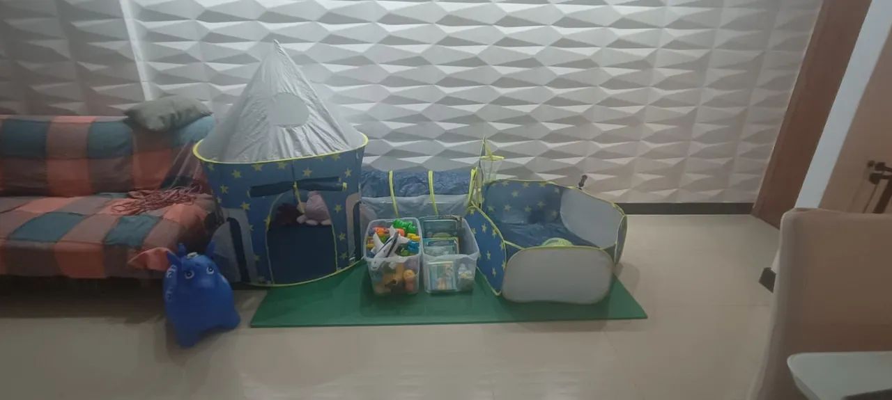 Barraca infantil 3x1 barraca, túnel e piscina de bolinhas - Foto 2