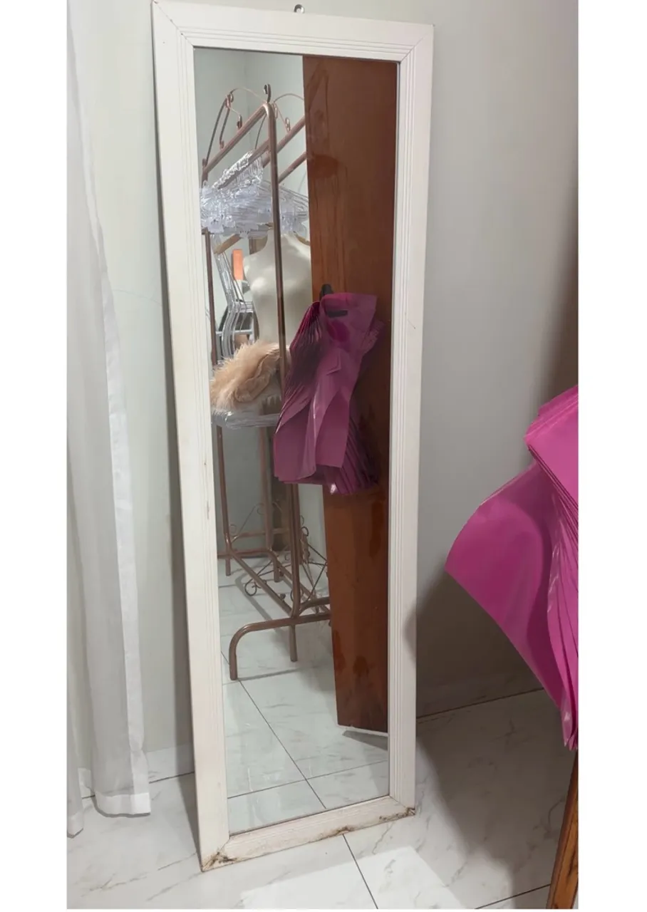 Espelho de Parede Retangular Branco