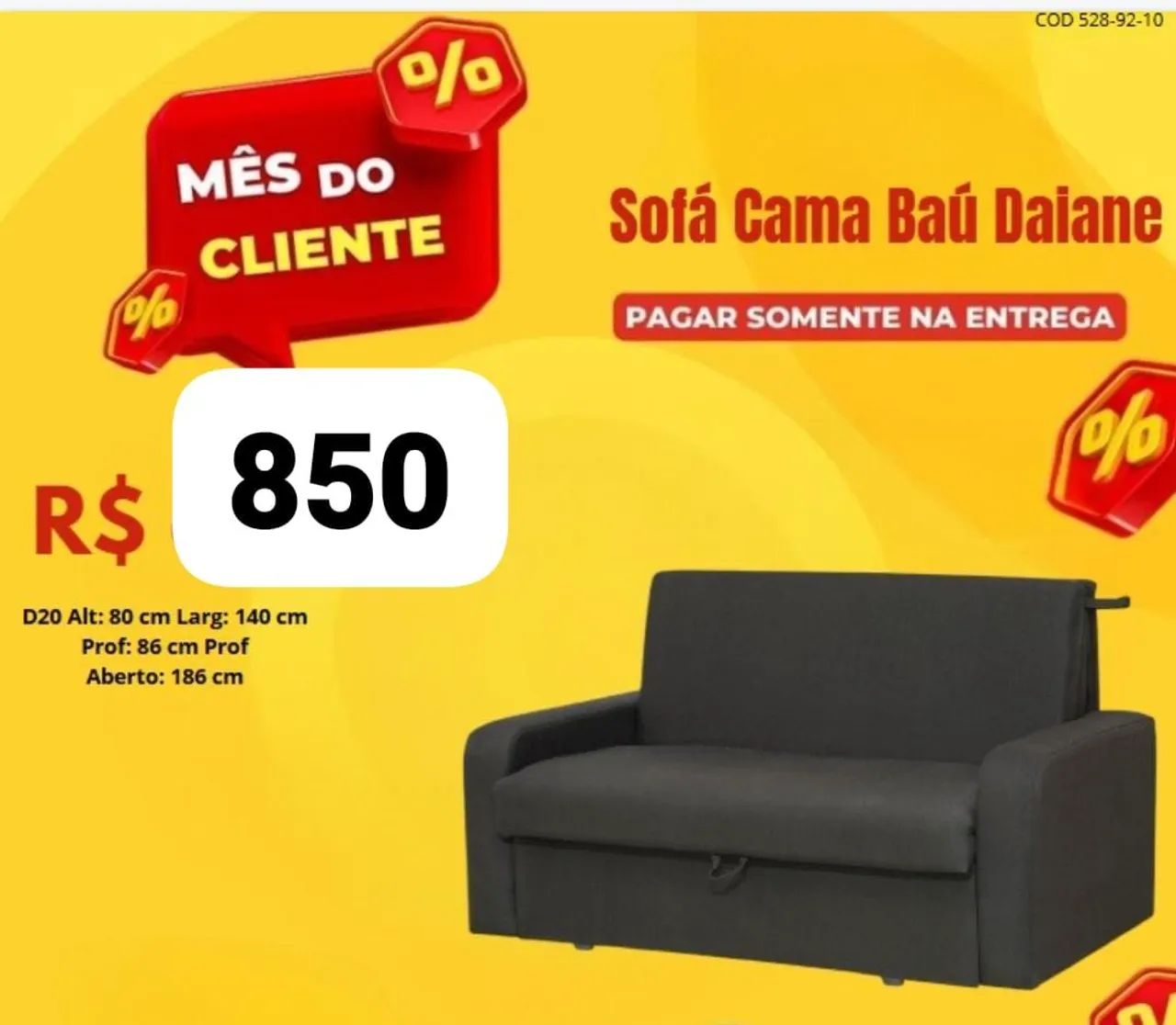 Sofá Cama Baú