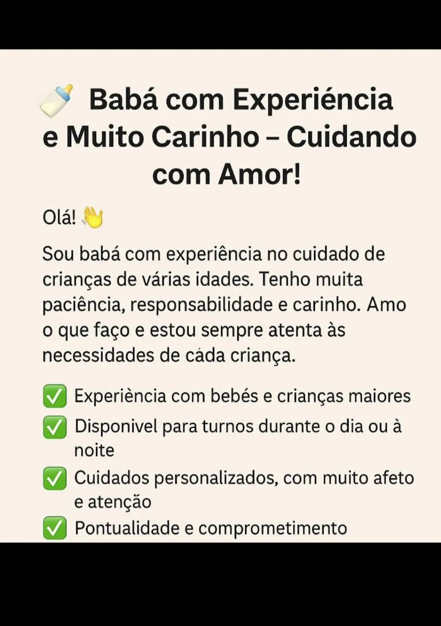 Babá com Experiência