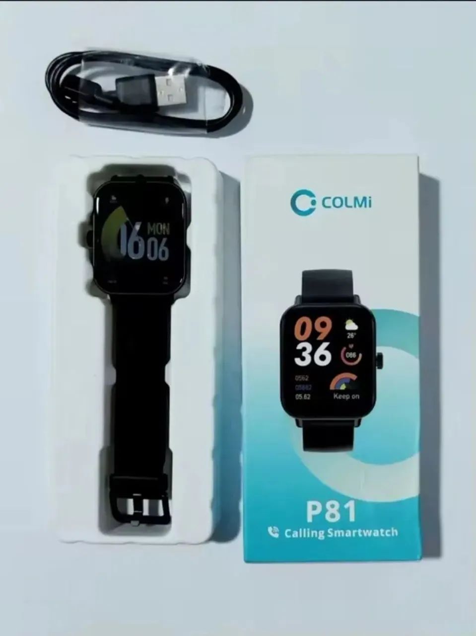 Smartwatch Colmi P81  Chamadas Bluetooth - Saúde - Estilo