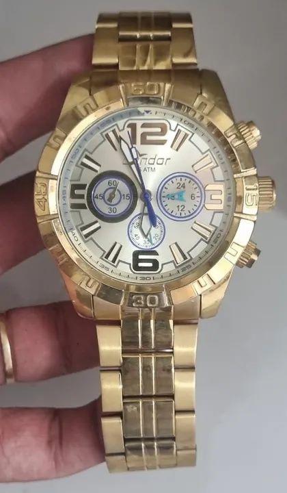 Relógio Masculino - Condor - Dourado (Pouco Usado)