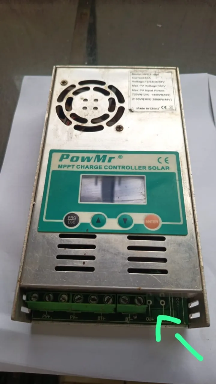Controlador De Carga 60a Mppt Powmr 12/24/36/48v Auto