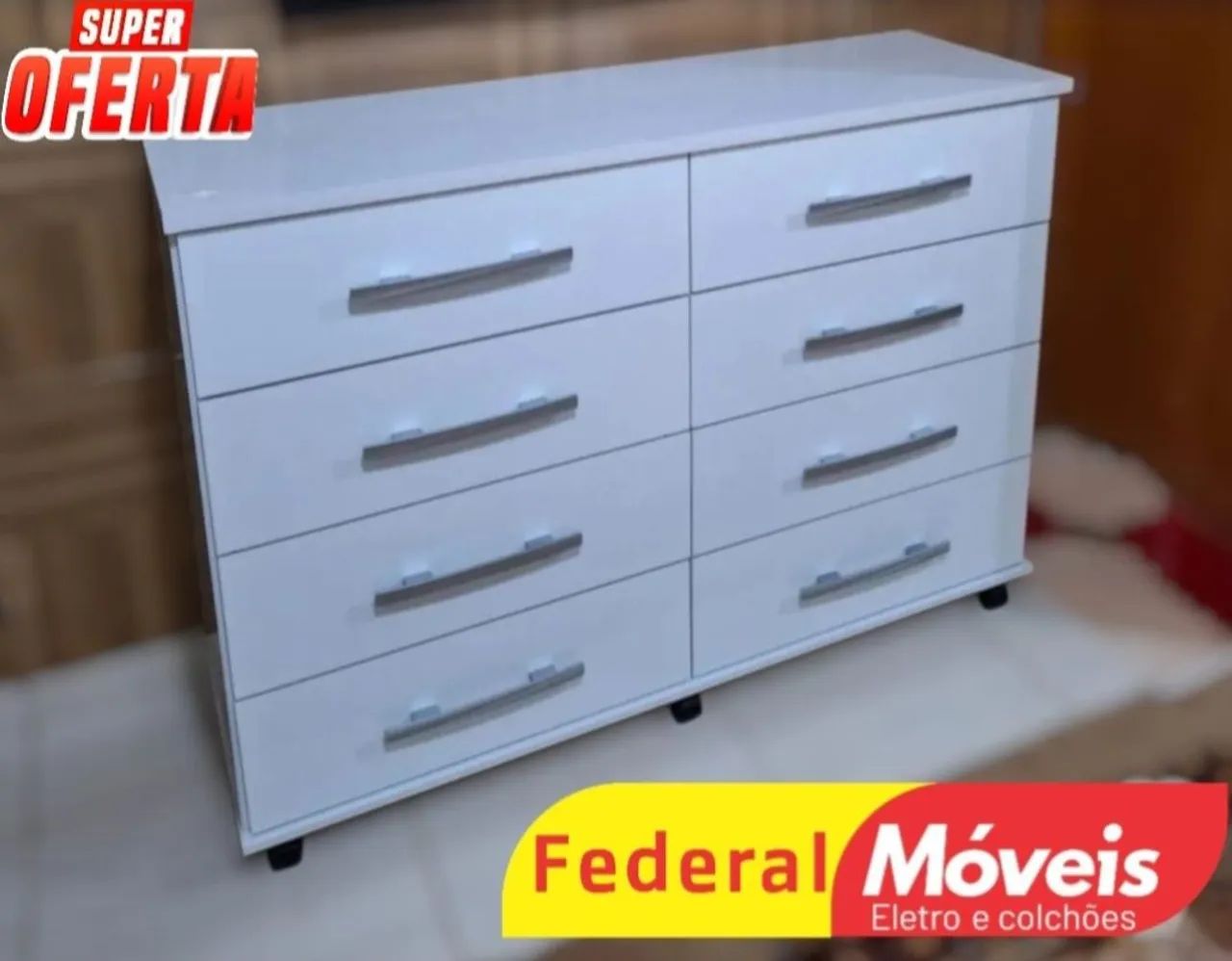 Cômoda 8 Gavetas - Design Moderno, Super Espaçosa e Funcional - Foto 2