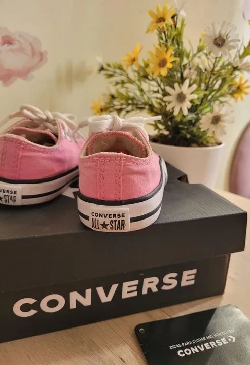 Tênis Converse All Star Bebê Rosa - Foto 3