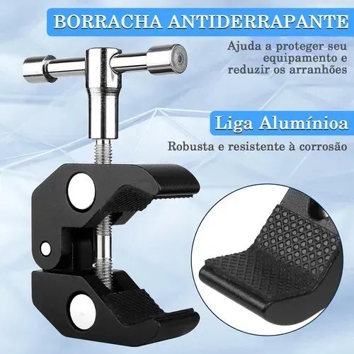 Braço Articulado (11 Polegadas/ 28cm) para câmera, Led e monitor - Foto 5
