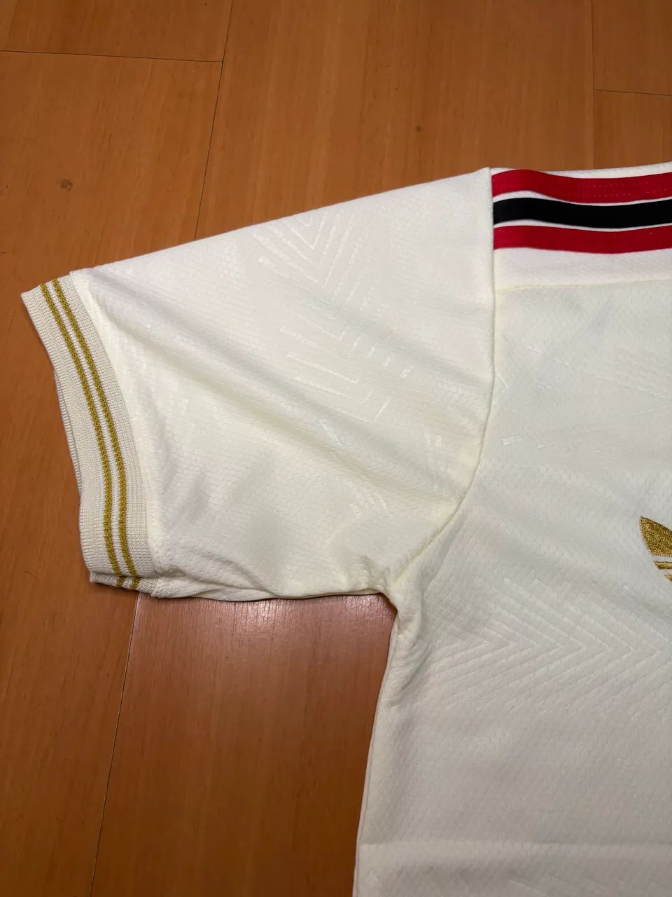 Camisa flamengo 3 bege dourada - Foto 2